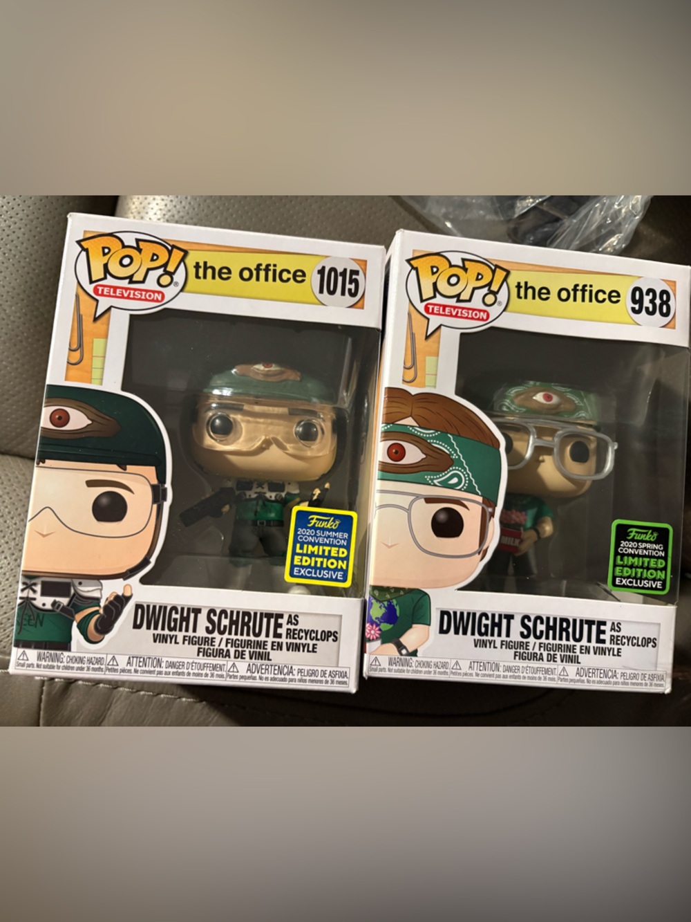 Funko Pop! The Office Dwight Schrute Figurine. Dwight Recyclop Bundle.